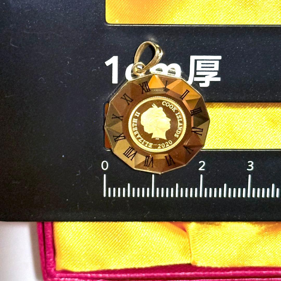 Dogs K18/K24イエローゴールド2020年発行金貨ペンダント