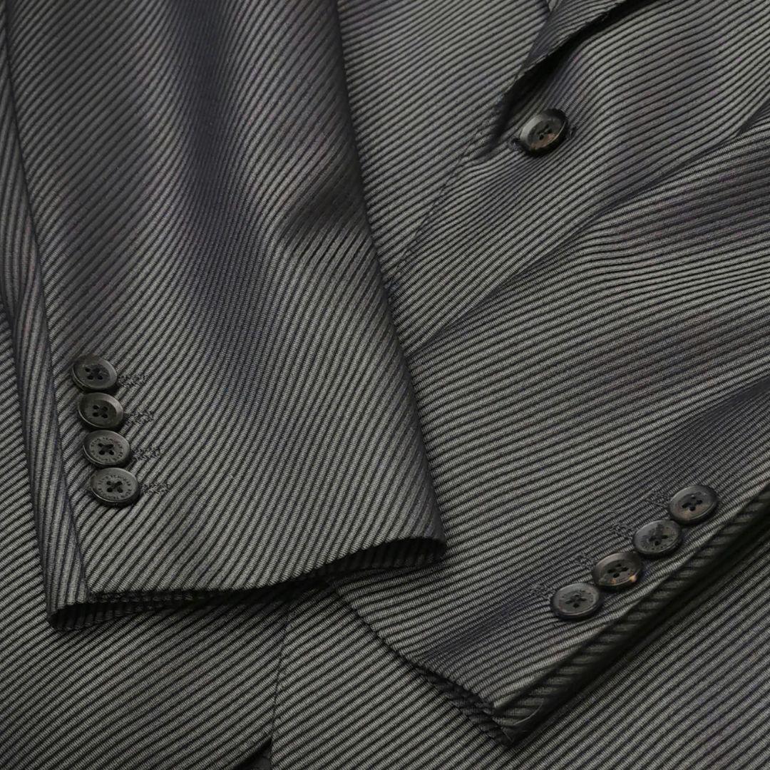 美品 メンズティノラス 3ピース ベスト付き ストライプ セットアップ Sサイズ