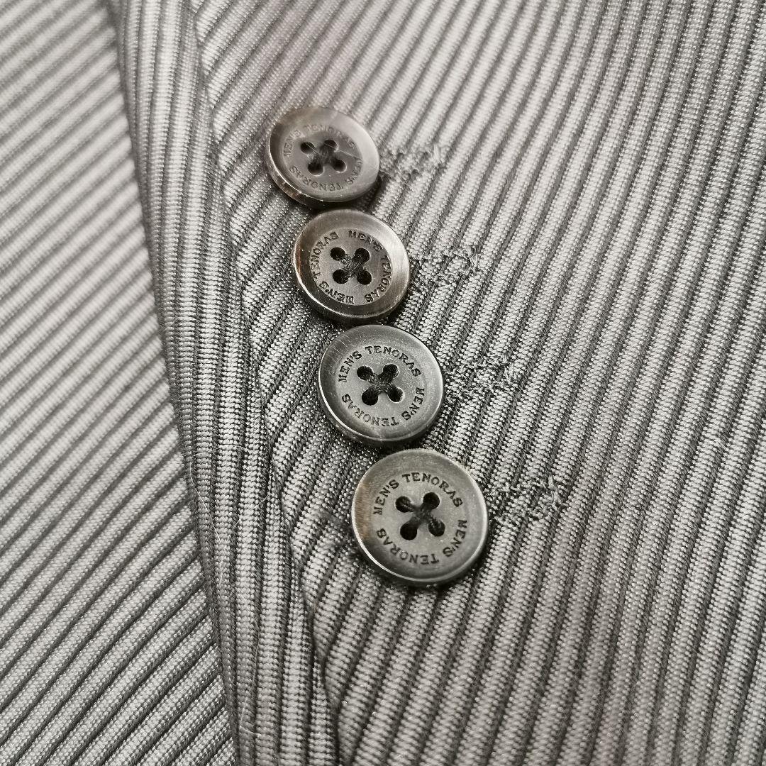 美品 メンズティノラス 3ピース ベスト付き ストライプ セットアップ Sサイズ