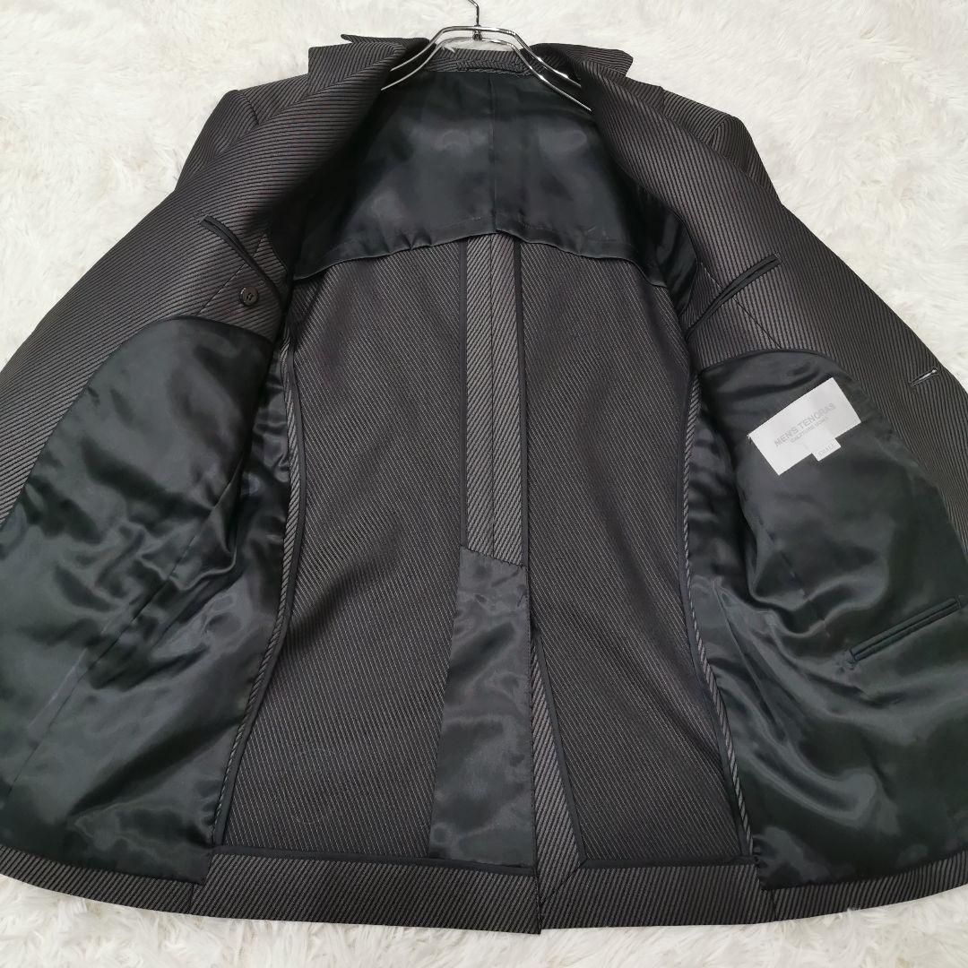 美品 メンズティノラス 3ピース ベスト付き ストライプ セットアップ Sサイズ