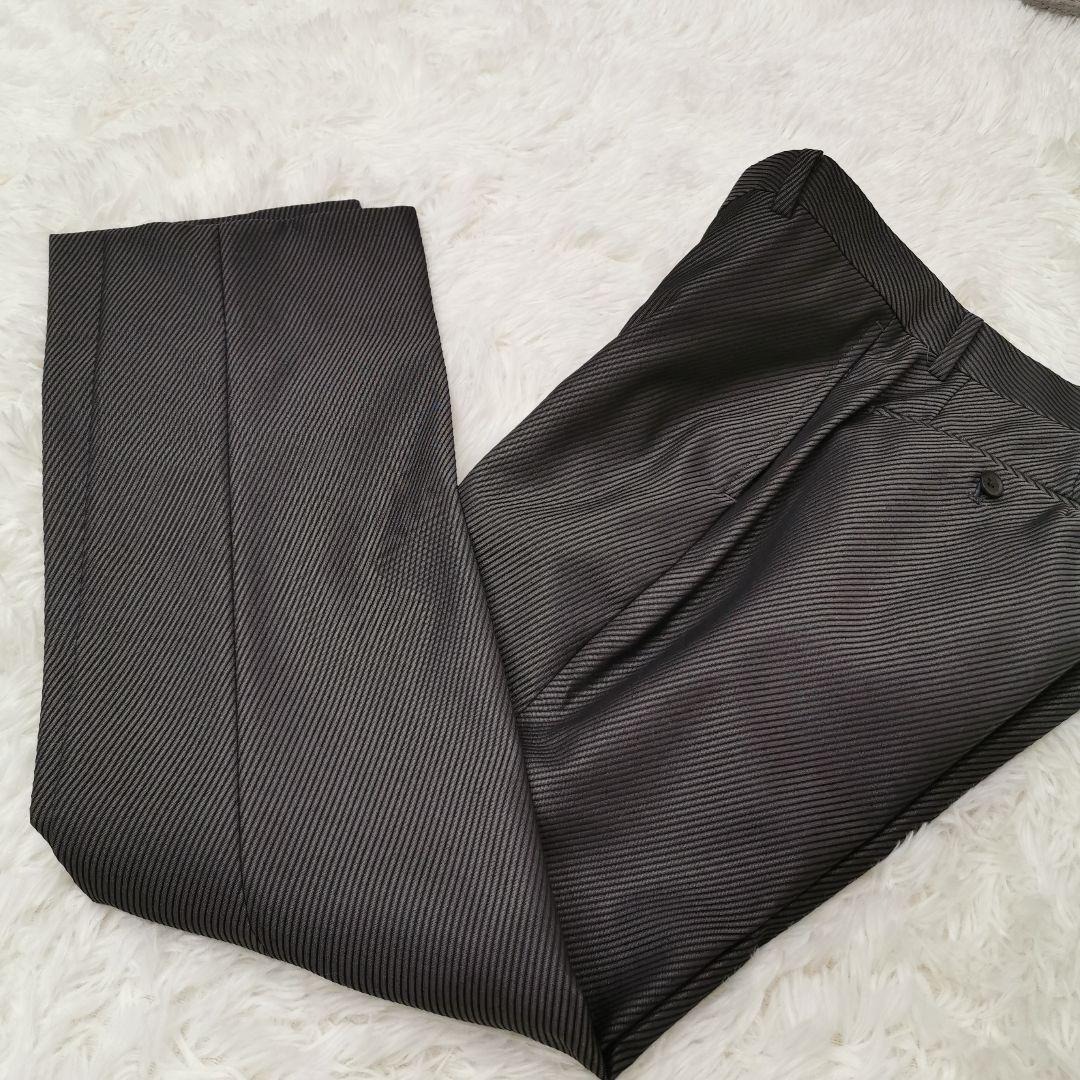 美品 メンズティノラス 3ピース ベスト付き ストライプ セットアップ Sサイズ