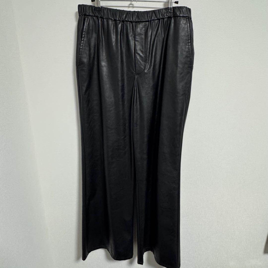 LAD MUSICIAN 25SS フェイクレザー フレアパンツ サイズ46