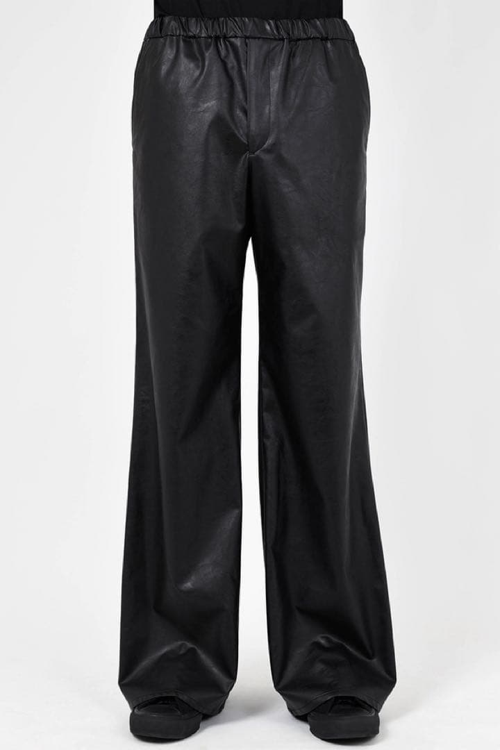 LAD MUSICIAN 25SS フェイクレザー フレアパンツ サイズ46