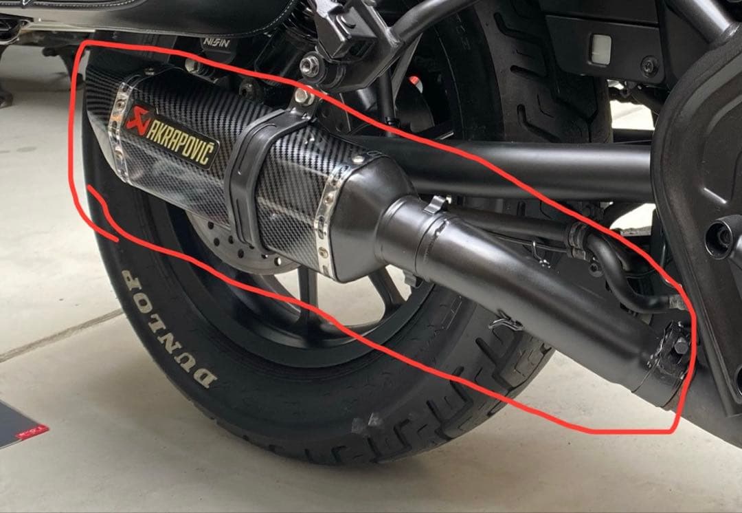 レブル250 スリップオンマフラー　17〜22年式用