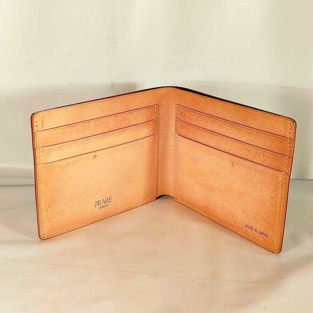 【コードバン】プレリーギンザ　日本製正規品　高級馬革財布　極艶バーガンディレザー