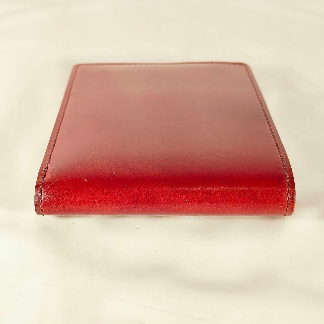 【コードバン】プレリーギンザ　日本製正規品　高級馬革財布　極艶バーガンディレザー