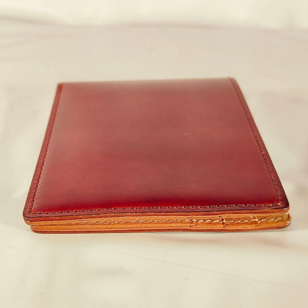 【コードバン】プレリーギンザ　日本製正規品　高級馬革財布　極艶バーガンディレザー