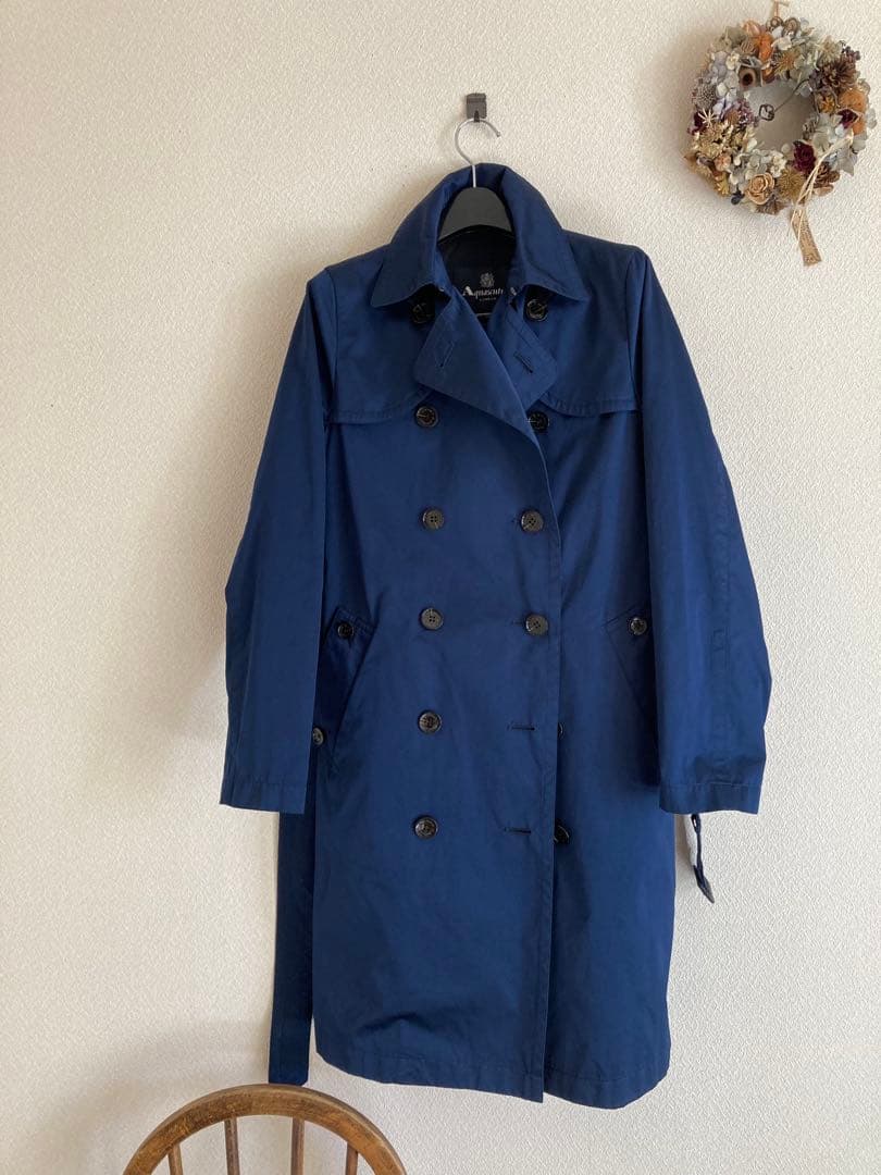 【★土日限定特別SALE★】アクアスキュータム　トレンチコート　極美品