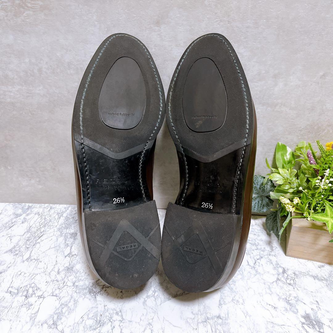 極美品【REGAL リーガル】タッセルローファー 濃茶 26.5 W977 本革