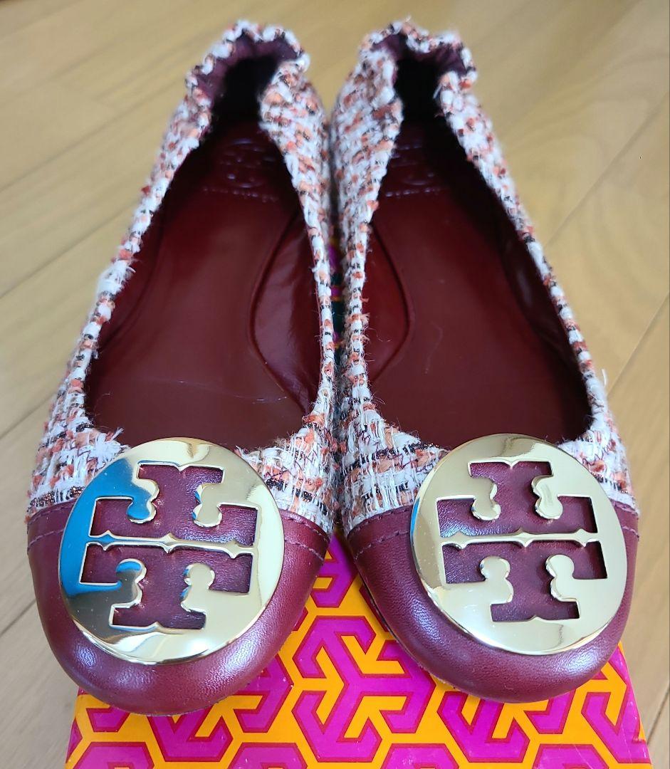 Tory Burch ツイードフラットシューズ
