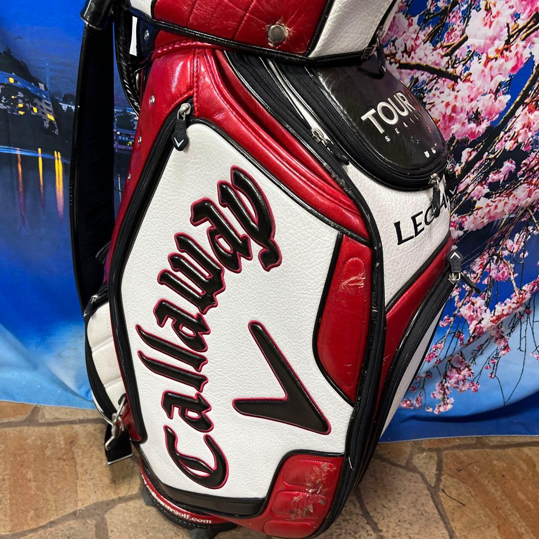 寶BT-1055 Callaway 3点式 キャディバッグ 赤黒