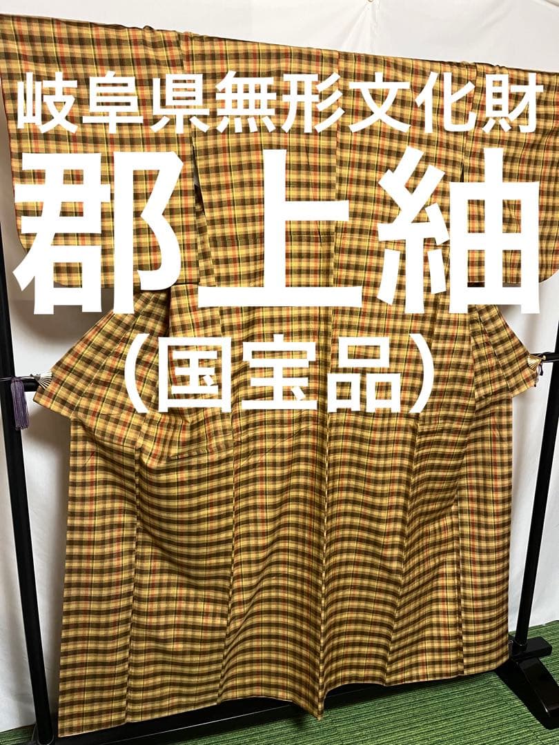 ☘️早い者勝ち☘️【国宝品】●岐阜県無形文化財【郡上紬】●手引真綿●草木染●紬