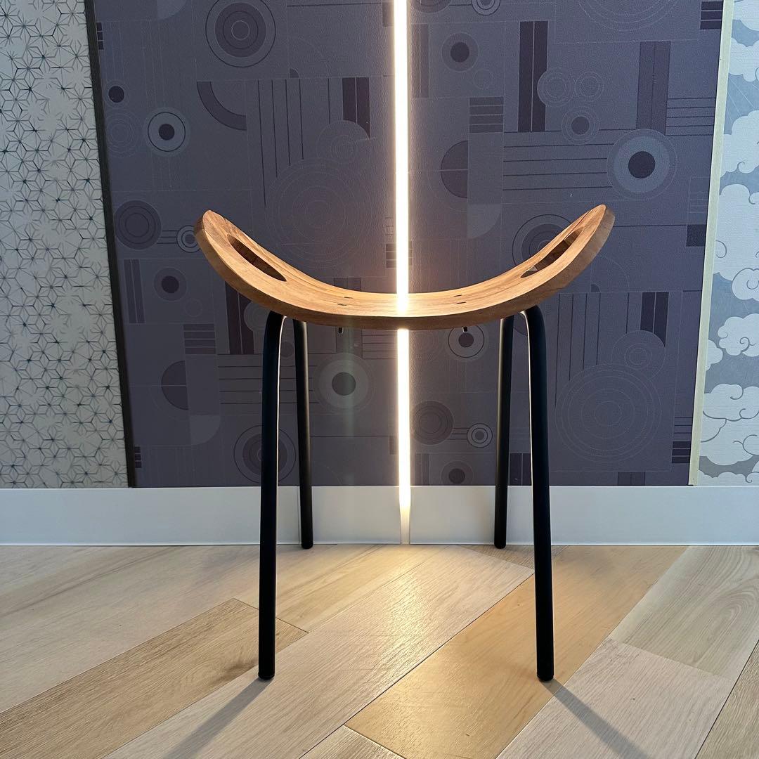 【引き取りお値引き】宮武製作所　木製スツール　天然木