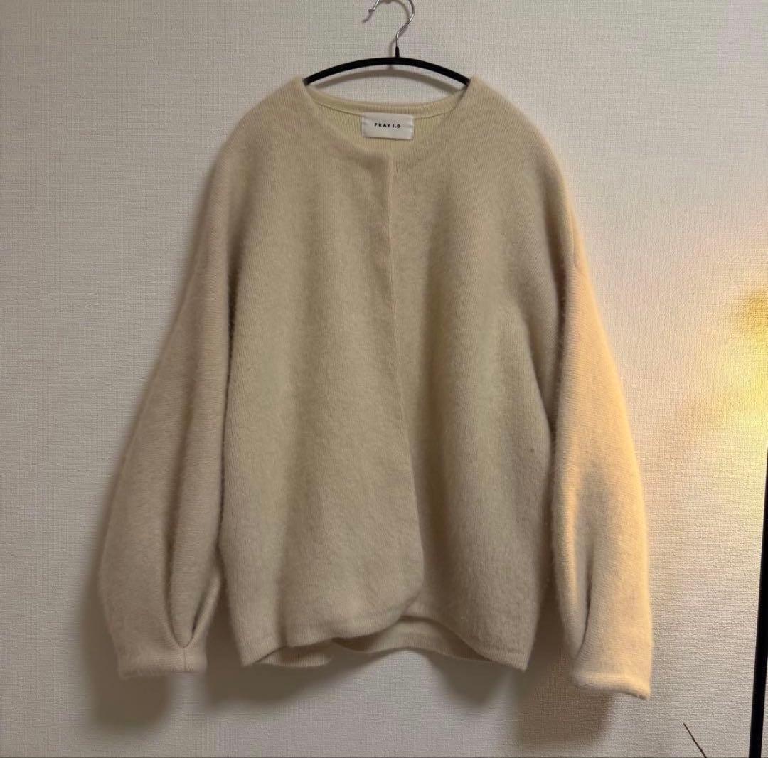 FRAY I.D ダブルフェイスラクーンカーディガン
