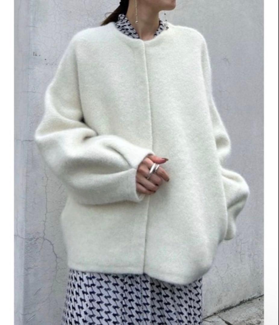 FRAY I.D ダブルフェイスラクーンカーディガン