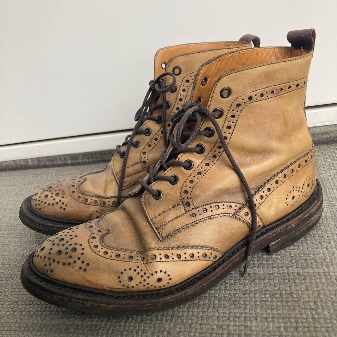 トリッカーズ ポールスミス 編み上げブーツ UKサイズ8.5