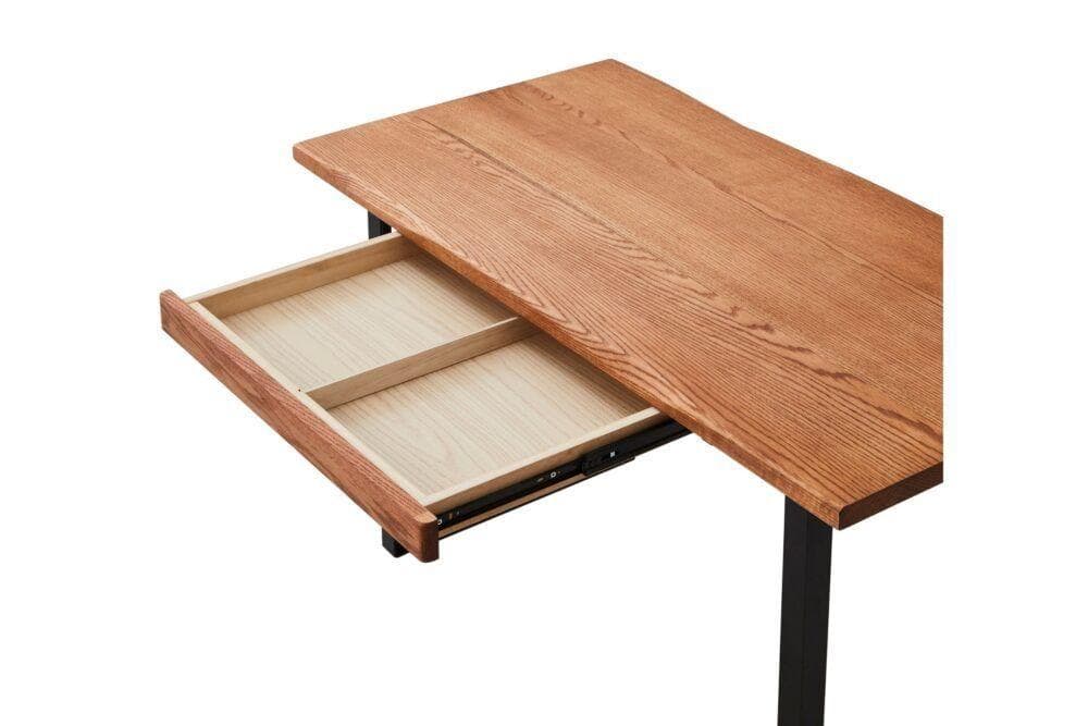 nana　120×60引出付　センターテーブル　オーク天然木　アイアン