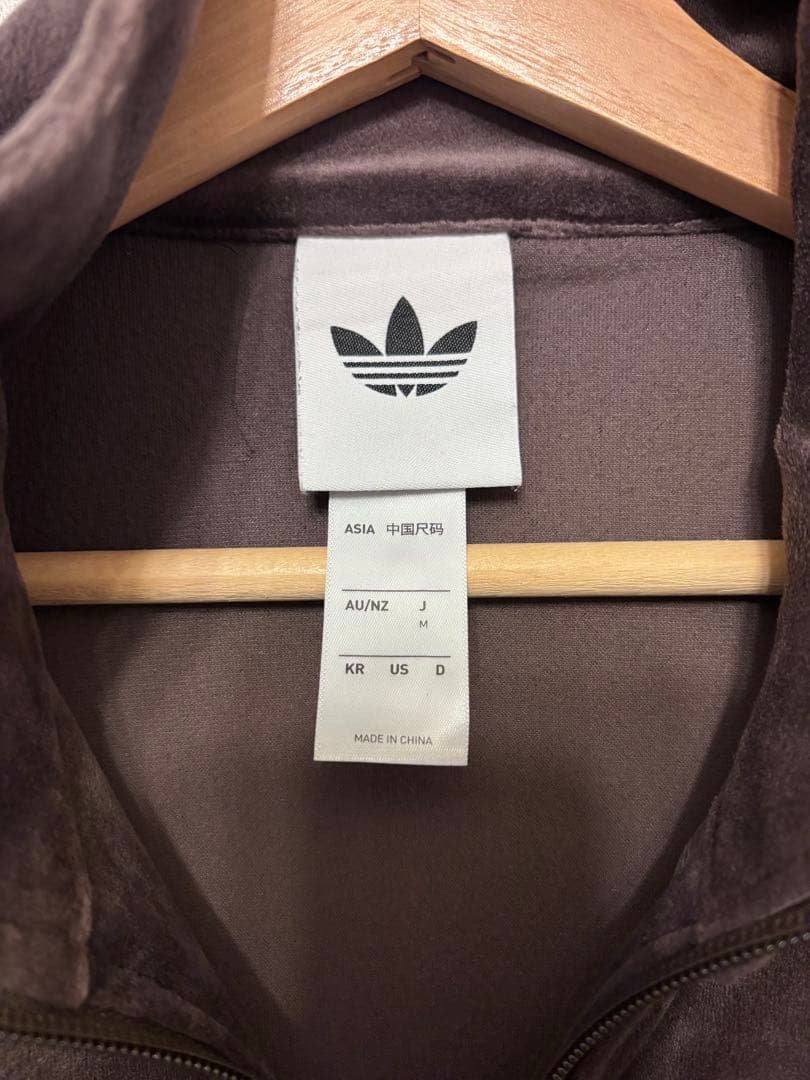ど*り様 adidas アディダス ベロア トラックジャケット ブラウン M