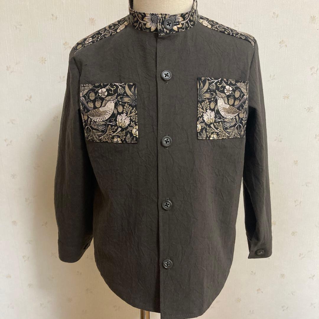 いちごどろぼう　スタンドカラーシャツ　ワンピース　２着