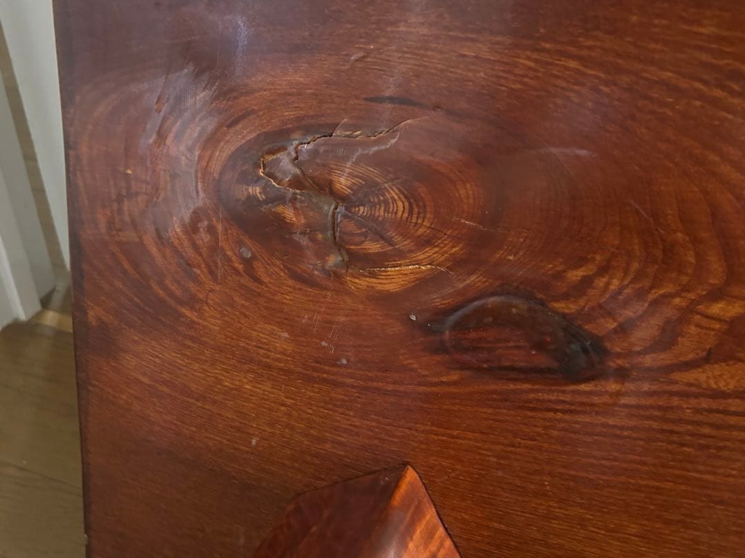 一枚板 無垢材の自然木目座卓 ダイニングテーブル