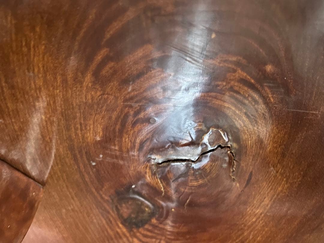 一枚板 無垢材の自然木目座卓 ダイニングテーブル