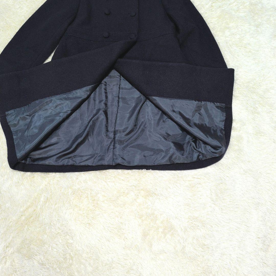 ミキハウス　ネイビー　ウールコート　140 受験　卒業式　フォーマル　冠婚葬祭