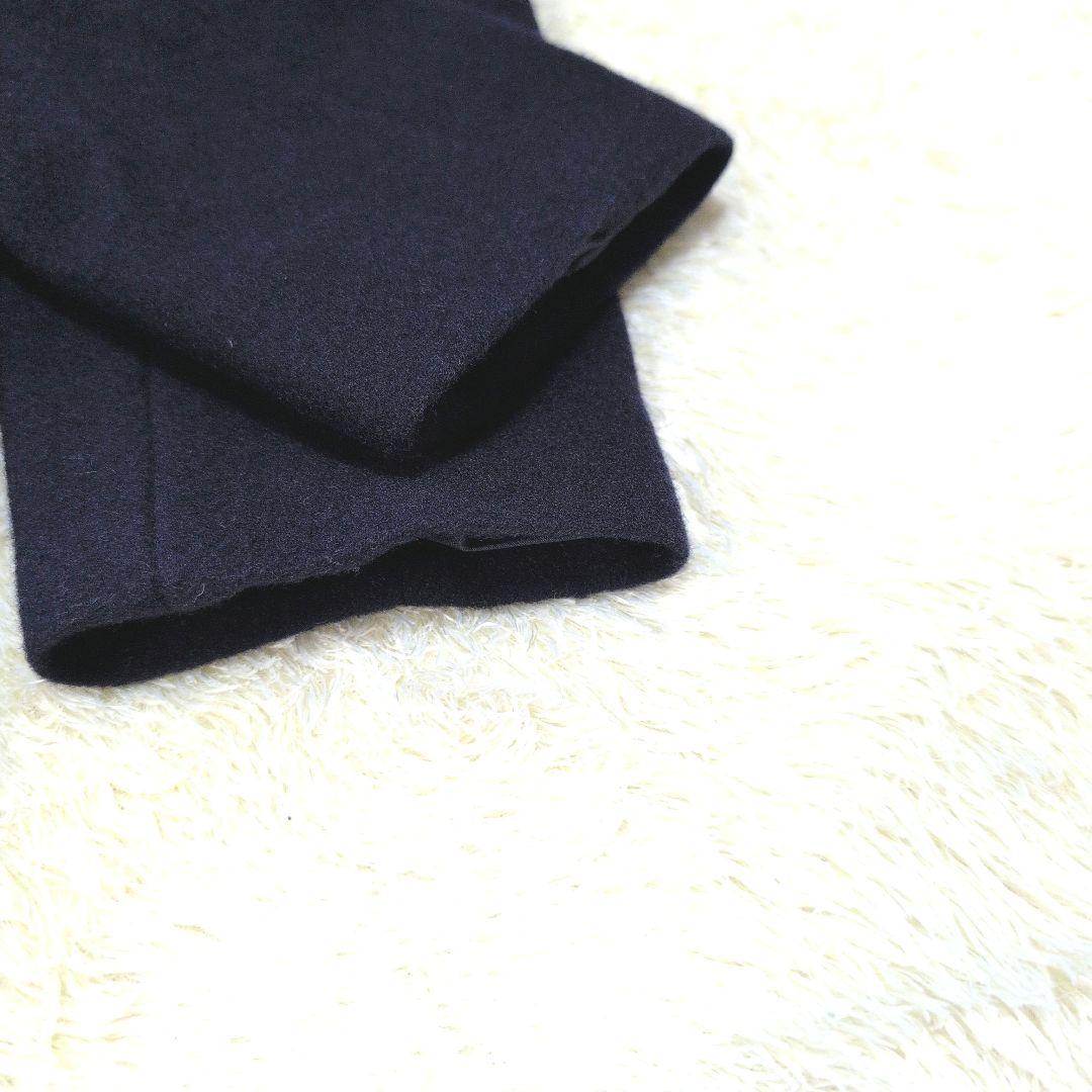 ミキハウス　ネイビー　ウールコート　140 受験　卒業式　フォーマル　冠婚葬祭