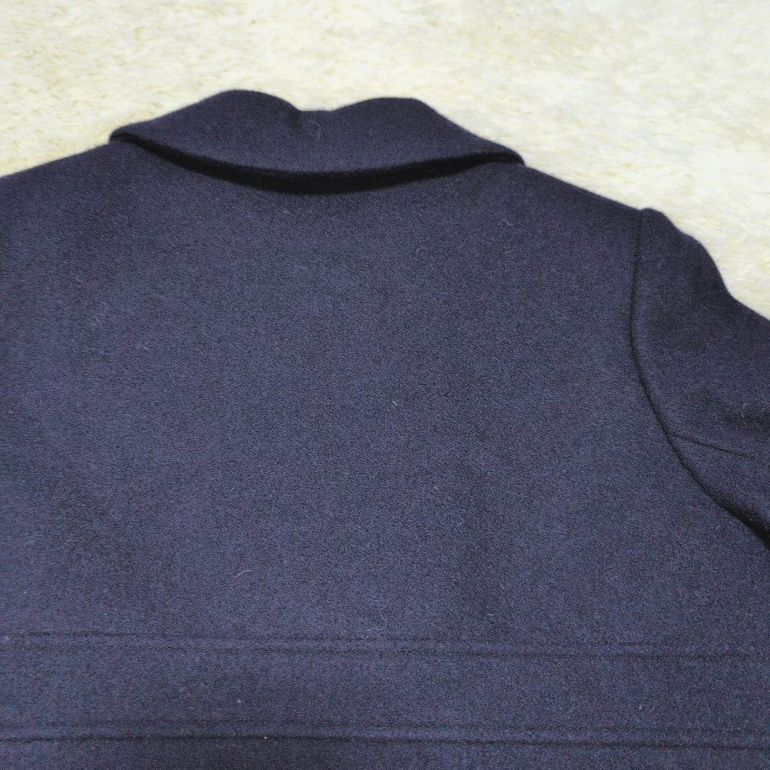 ミキハウス　ネイビー　ウールコート　140 受験　卒業式　フォーマル　冠婚葬祭