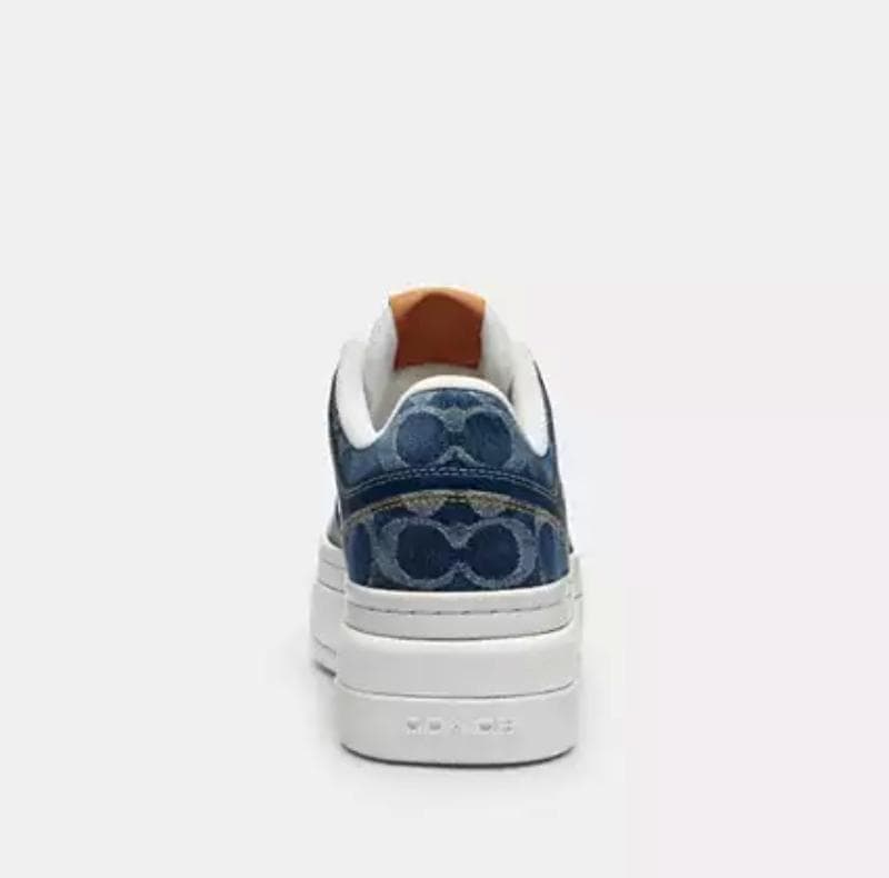 【新品】 COACH コーチ スニーカー スライダー 靴 24cm デニム