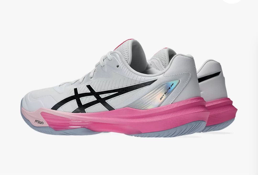 asicsスカイエリートff3 ホワイト/ドラゴンフルーツ　ピンク　26.5cm