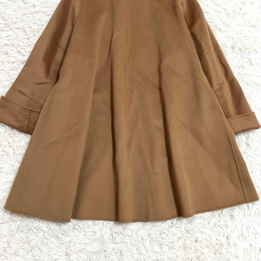 ひろかなです。カシミヤ100% ダブルフェイスロングコート Aライン