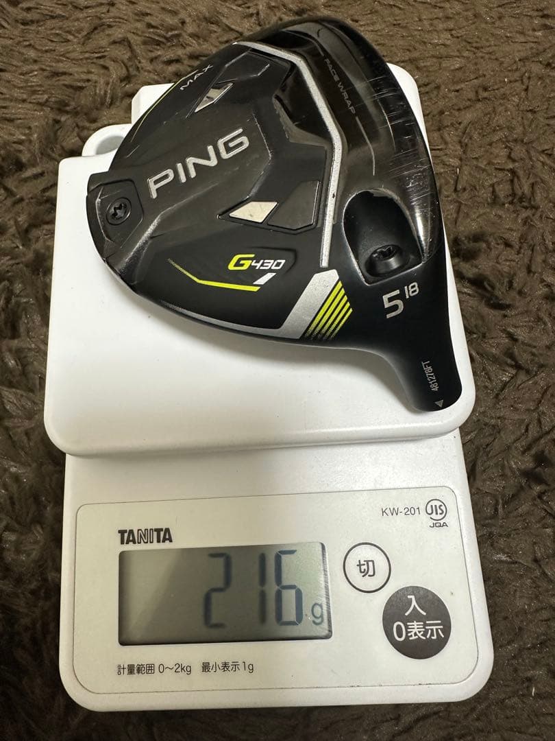 PING G430 MAX フェアウェイウッド 5W 18° ヘッド+カバー