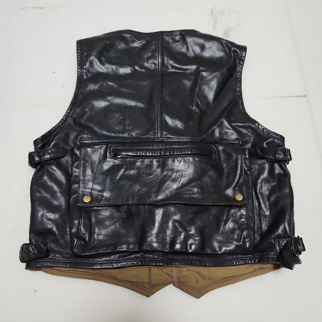 当時物 HAROLD'S GEAR レザーベスト V-1B22 ハロルズギア