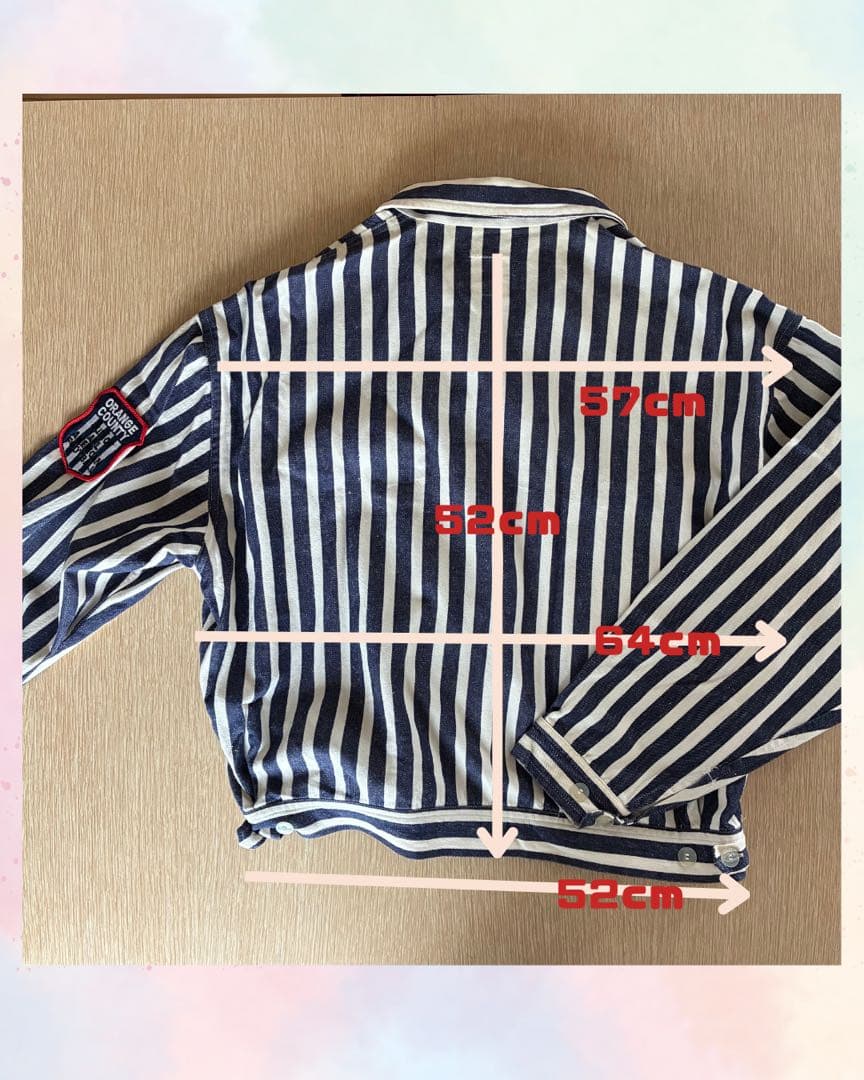 StanGee ストライプ パッチ付きジャケット