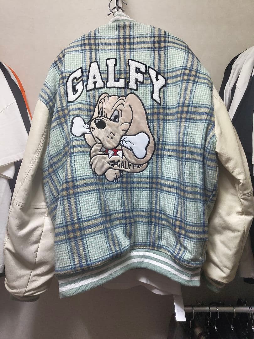 【GALFY/ガルフィー】わんわん大学ジャケット グリーン 大型犬 XL