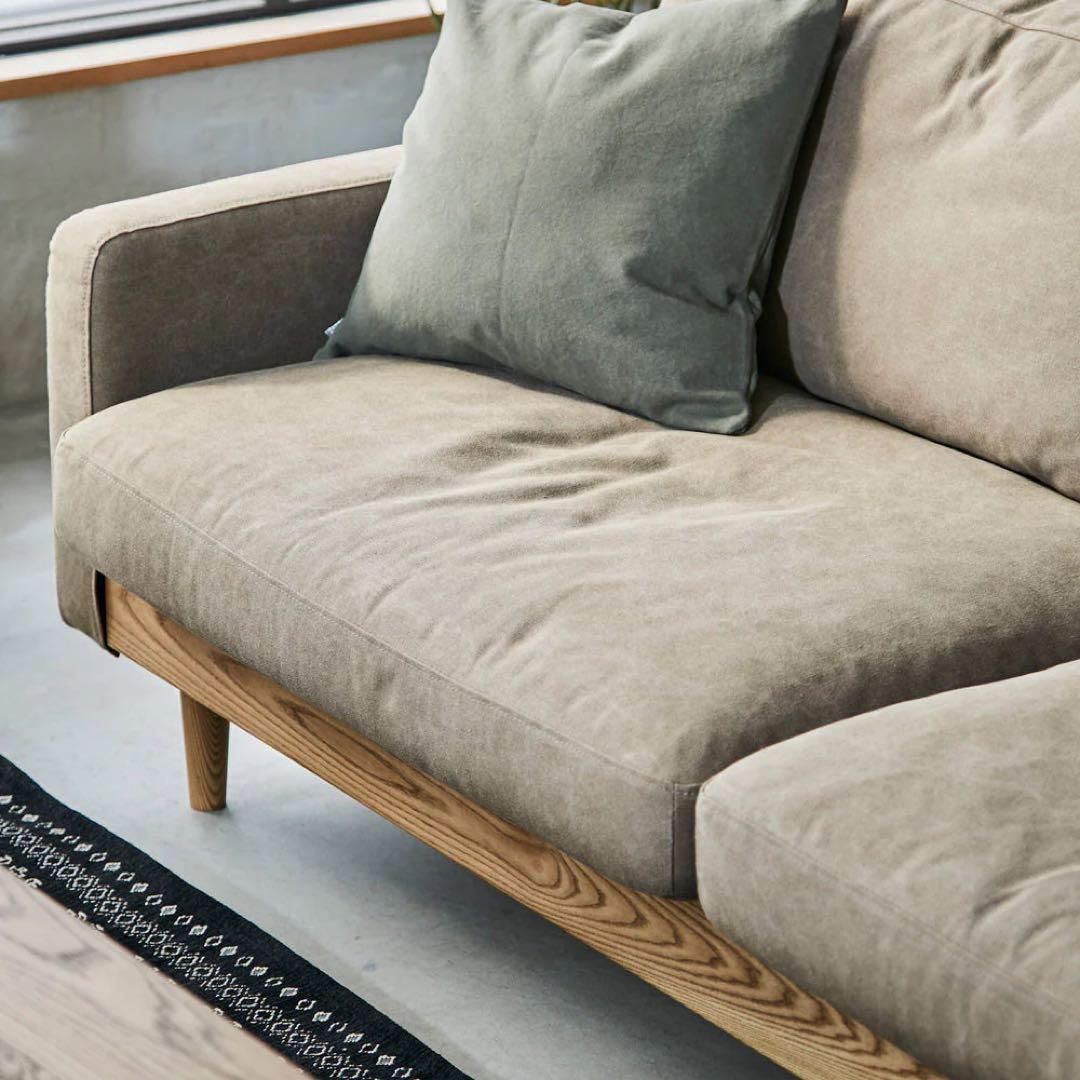 クラッシュゲート フリーダソファ 2.5人掛け キャンバスブラウン