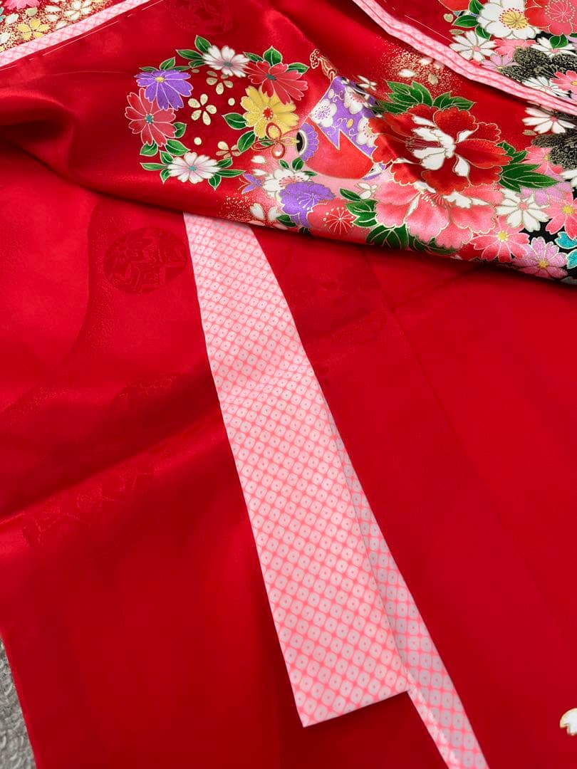 新品★ 七五三　女の子　着物と長襦袢　四つ身　C02