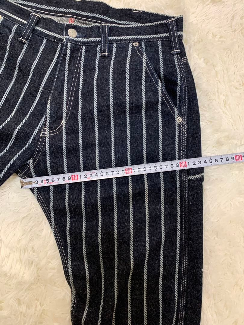 児島ジーンズ KOJIMA GENES ウォバッシュ切替ペインター デニムパンツ