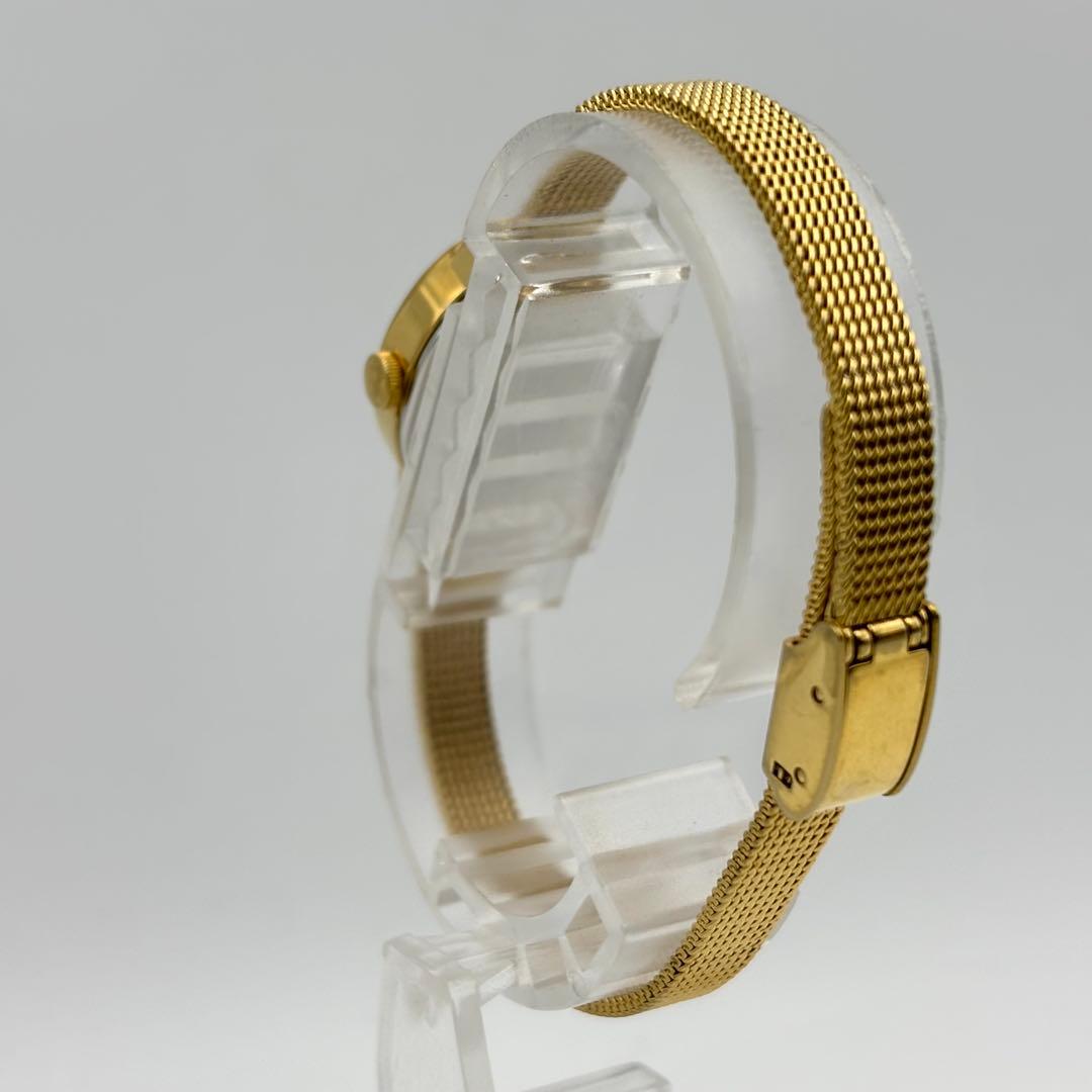 激レア✨ルナージュ 時計 ダイヤベゼル 0.46ct ゴールド オーバル シェル