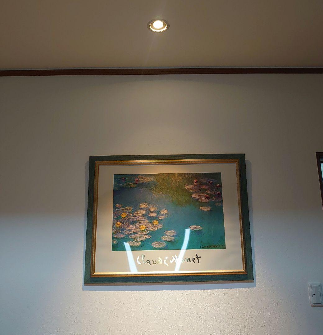 【特注額縁】高級印刷画　クロード・モネ　睡蓮　複製画　絵画　名画　大判