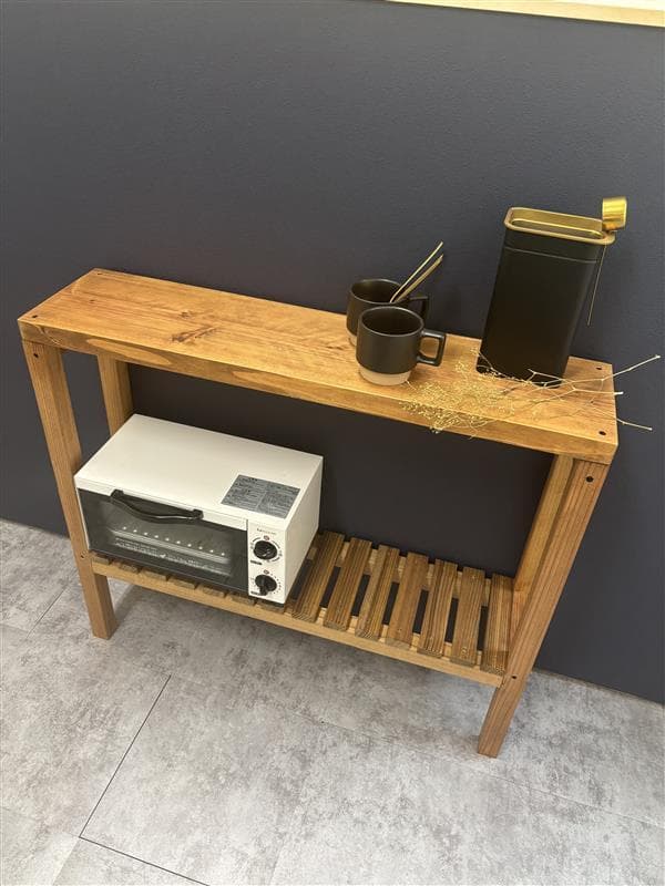 <未来工房 国産杉>　ビッグサイズのwoodラック woodシェルフ