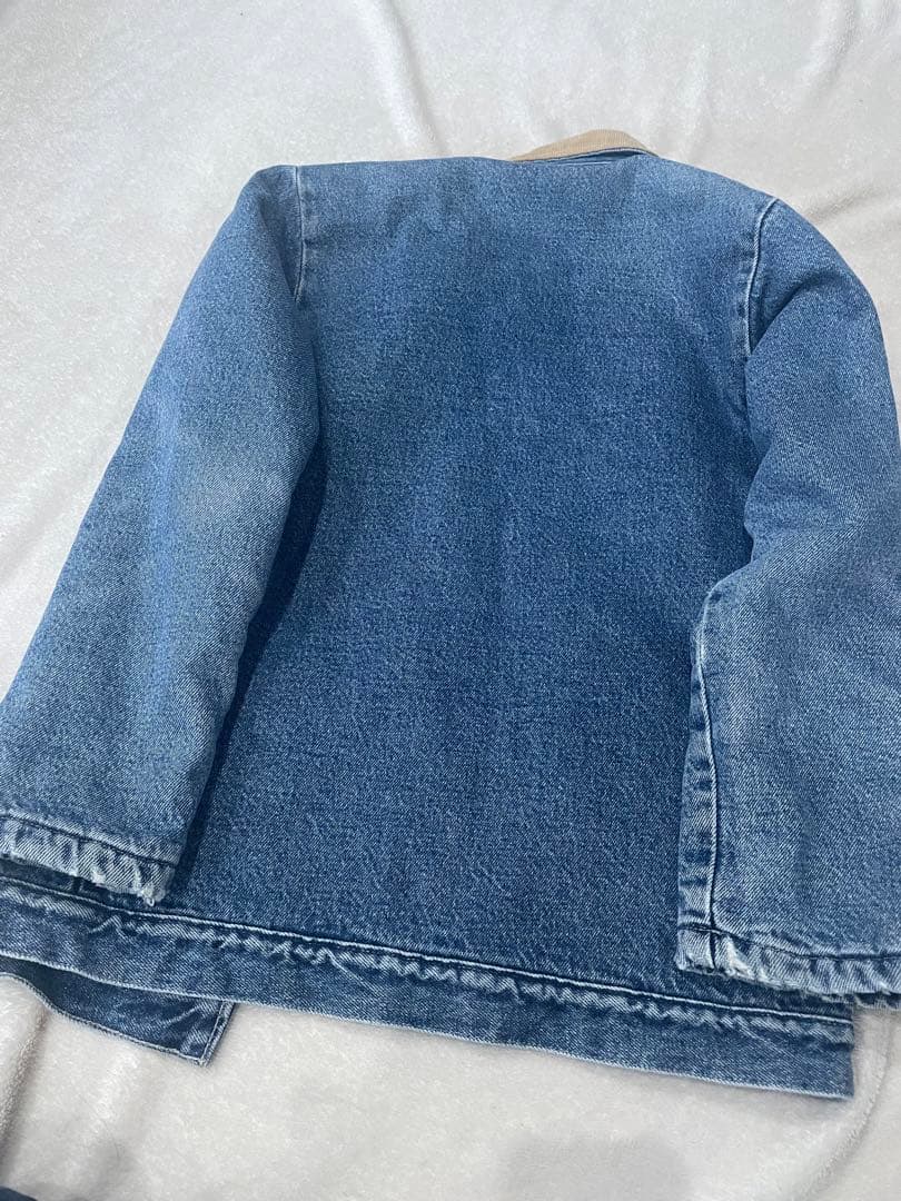 ポインター　襟コーデュロイ 裏地 ブランケット　デニム カバーオール