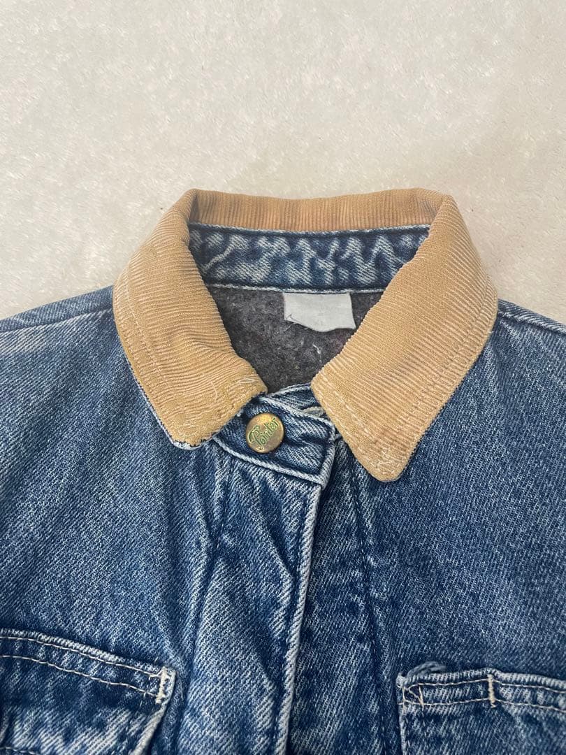 ポインター　襟コーデュロイ 裏地 ブランケット　デニム カバーオール
