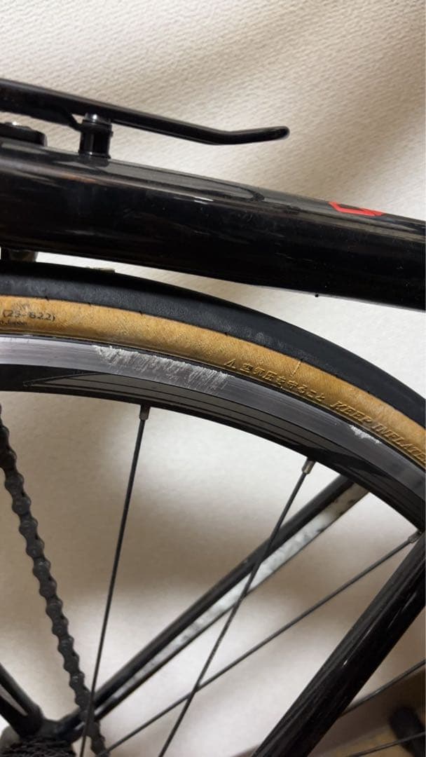 くみっきー　GIANT TCR 10速 ロードバイク 黒/赤