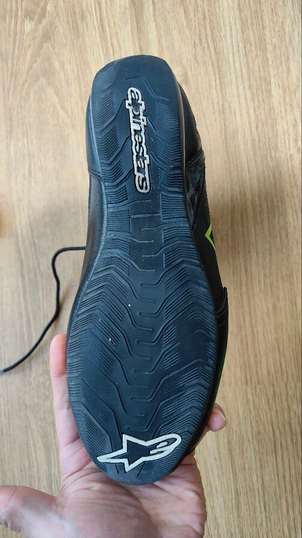 Alpinestars バイク用ブーツ ブラック/グレー/グリーン　　サイズ２７