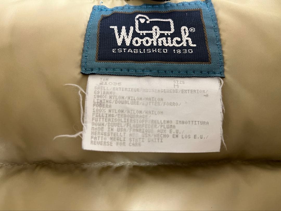 Woolrich ベージュ ダウンベスト　ビンテージ 80s USA
