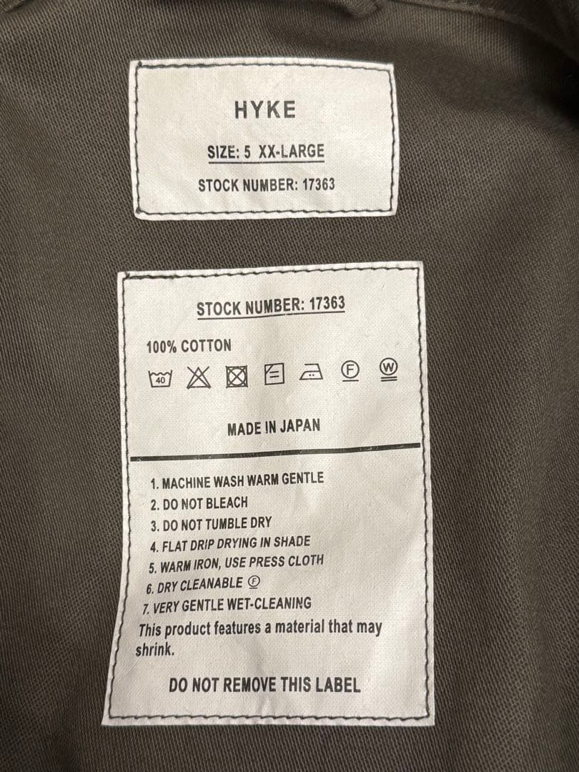 HYKE XXLサイズ TYPE M-51 FIELD JACKET