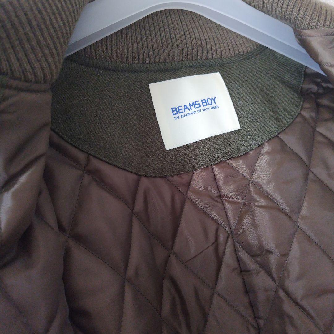 BEAMS BOY / ポリエステル バーシティ コート
