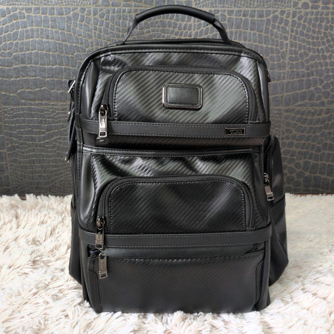 【美品】トゥミ リュック ALPHA3 カーボンレザー ビジネス 正規品