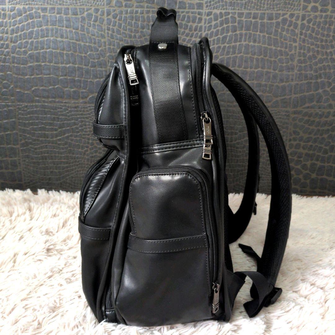 【美品】トゥミ リュック ALPHA3 カーボンレザー ビジネス 正規品